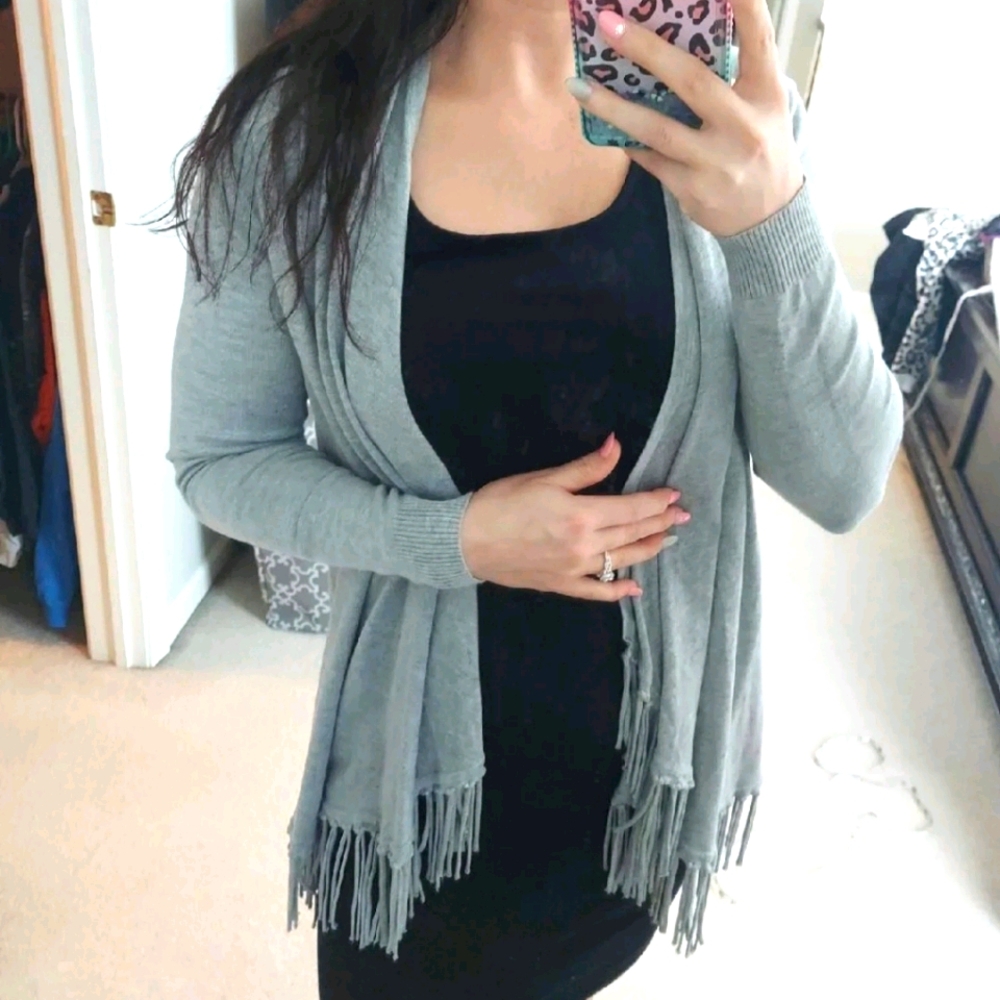 Fringe cardigan